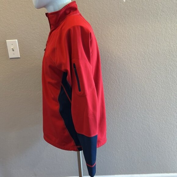 The North Face Men’s Red and Black quarter zip Jacket - Picture 4 of 8